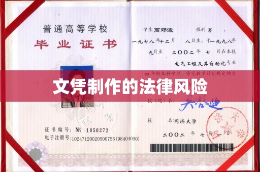 下陆文凭制作的法律风险