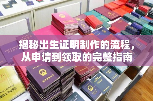下陆揭秘出生证明制作的流程，从申请到领取的完整指南