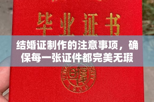 下陆结婚证制作的注意事项，确保每一张证件都完美无瑕