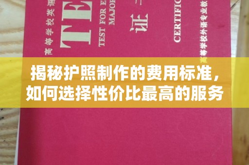 下陆揭秘护照制作的费用标准，如何选择性价比最高的服务？