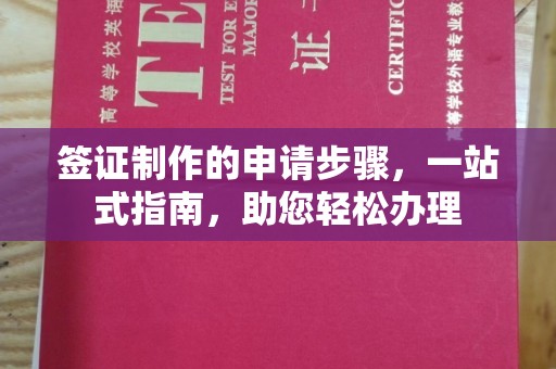 下陆签证制作的申请步骤，一站式指南，助您轻松办理