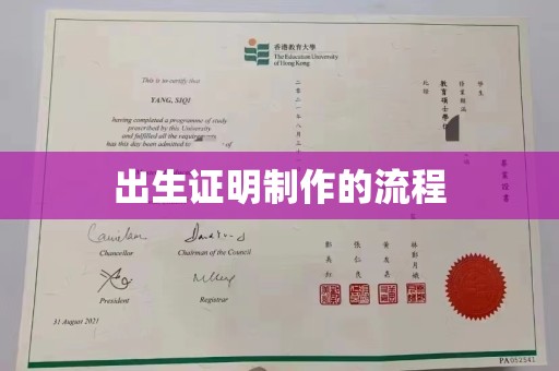 下陆出生证明制作的流程